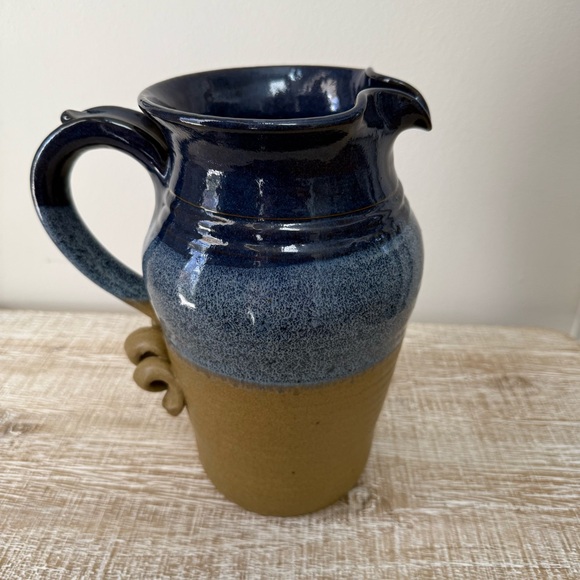 Paige Studio Pottery Other - Paige Studio Pottery - Blue and Brown Pitcher